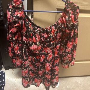 ASOS dress that can be worn on or off shoulder, length mini